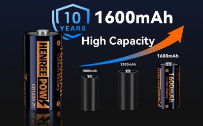Henreepow AA 1.5V batri ityòm rechargeable, reyèl kapasite segondè 3000MWH (2000mAh) Li-ion AA batri